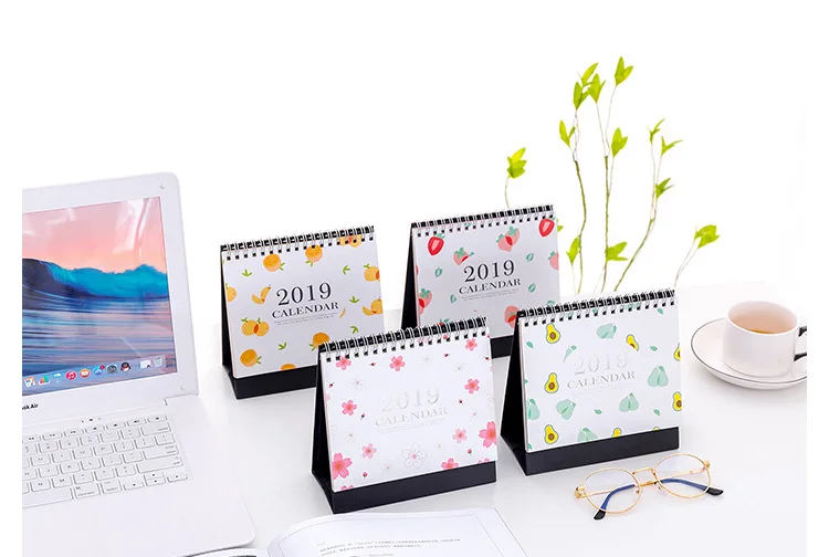 Новый 2019 год поступления милые настольная подставка розовый кавайный календарь блоки Kawaii, чтобы сделать список Японский Корейский