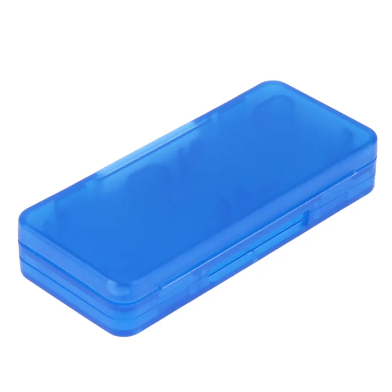 Чехол для карт для nintendo Switch пластиковый контейнер для хранения карточек для nintendo Switch карты памяти игровые карты защитный чехол - Цвет: Синий