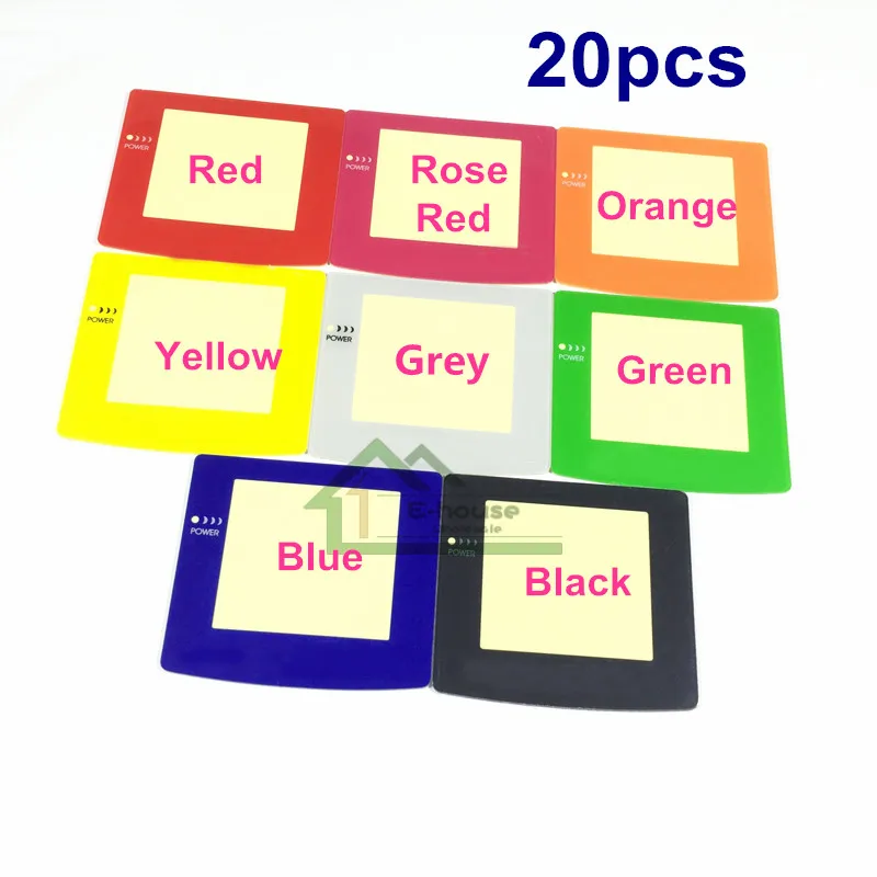 

20pcs For Gameboy Color GBC Color Screen Lens Replacement for GBC Game Console Housing Shell