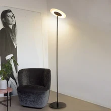 Креативный светодиодный Напольная Лампа в скандинавском стиле из кованого железа, простая современная спальня, кабинет, гостиная, вертикальная прикроватная лампа mx5311539