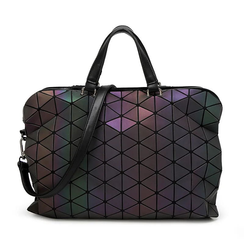  2017 Brand Luminous Women Bao Bao Bag High-end Geometric Handbags Plaid Shoulder Diamond Lattice BaoBao Ladies Messenger Bags 