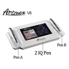 Профессиональная цифровая Перманентная машинка для татуажа, для бровей и губ, Вращающаяся ручка V8 MTS PMU, система с иглой для татуажа Artmex V8