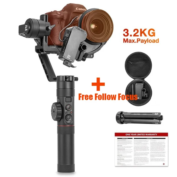 Zhiyun Crane 2 карданный 3-осевой DSLR 3,2 KG bear Камера стабилизатор withfollow фокусировки камеры для DSLR Камера Canon PK MOZA DJI