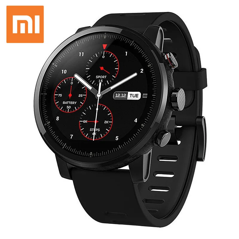 

Original Xiaomi Smart Watch with Music Play GPS NEW Xiaomi Huami Amazfit Stratos Pace 2 Smart Watch PPG Heart Rate Monitor Watch