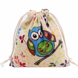 Для женщин рюкзак с принтом совы мешок со стягивающим шнуром сумка для хранения туристический подарок сумка Mochila Feminina Sac Dos Femme mochilas Эсколар