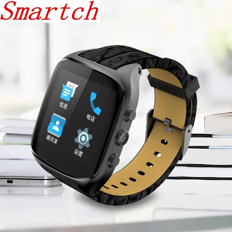 

Smartch X01S Android Smartwatch Phone Bluetooth Smart Watch 1.3GHz Dual Core IP67 GPS Watch Cam 8GB ROM Heart Rate 3G WiFi Watch
