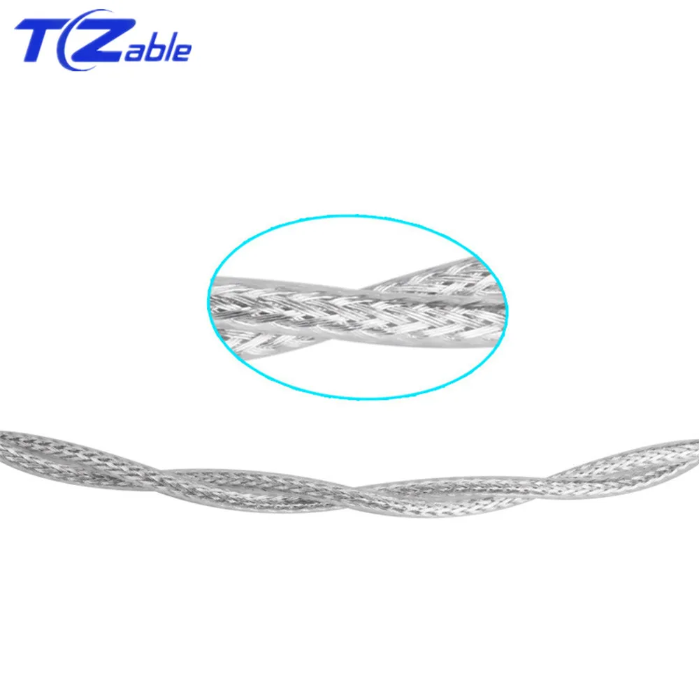 3 5mm Audio Cable Hifi Stereo Jack 90 Degree Adaptor Speaker Wire Male Sterling Silver AUX Extension Cables Headphone Cord