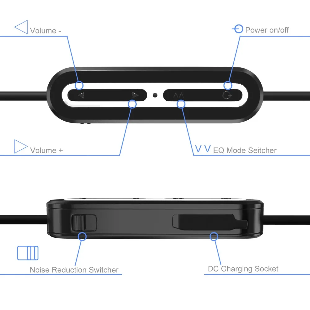 ACLDFH Bluetooth наушники с шумоподавлением спортивные наушники для бега гарнитура с микрофоном 5 эквалайзером бас стерео для xiaomi huawei iphone