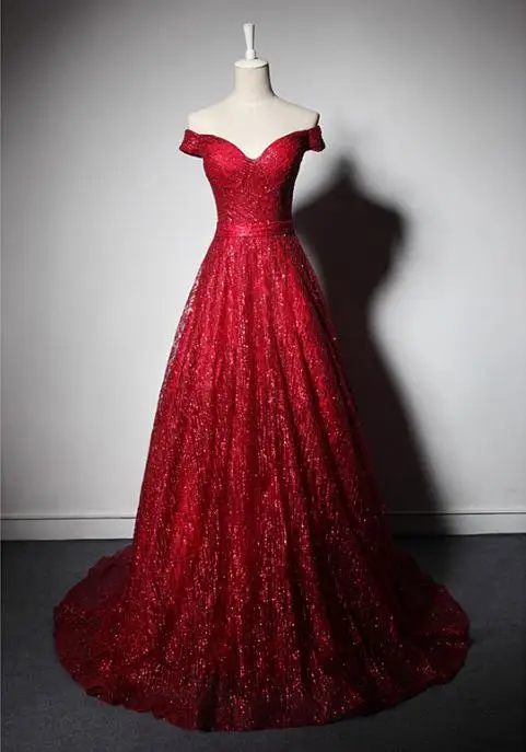 VENSANAC 2018 Vintage Sweetheart A Line Sequined Long Evening Dresses Lace Sash Sweep Train Party Prom Gowns VENSANAC 2018 Vintage Sweetheart A Line Sequined Long Evening Dresses Lace Sash Sweep Train Party Prom Gowns