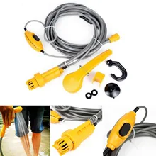 2018 Portable 12V Electric Car Plug Outdoor Camper Caravan Van Camping Travel Shower