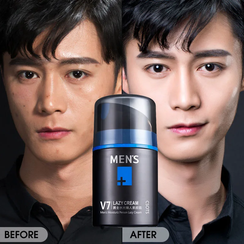 

50ml Lazy Man Moisturizing Whitening Concealer Face Cream Oil-control Long-lasting Breathable Ointment Nutrition Cream