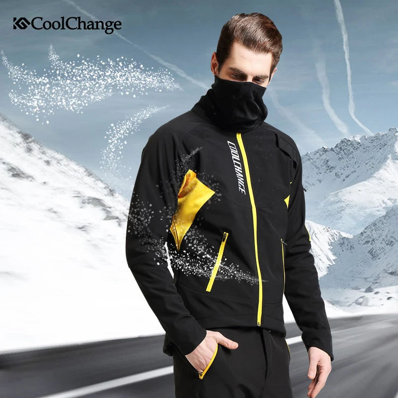 Coolизменить велосипед с длинным рукавом Велоспорт Джерси костюм мужской зимний