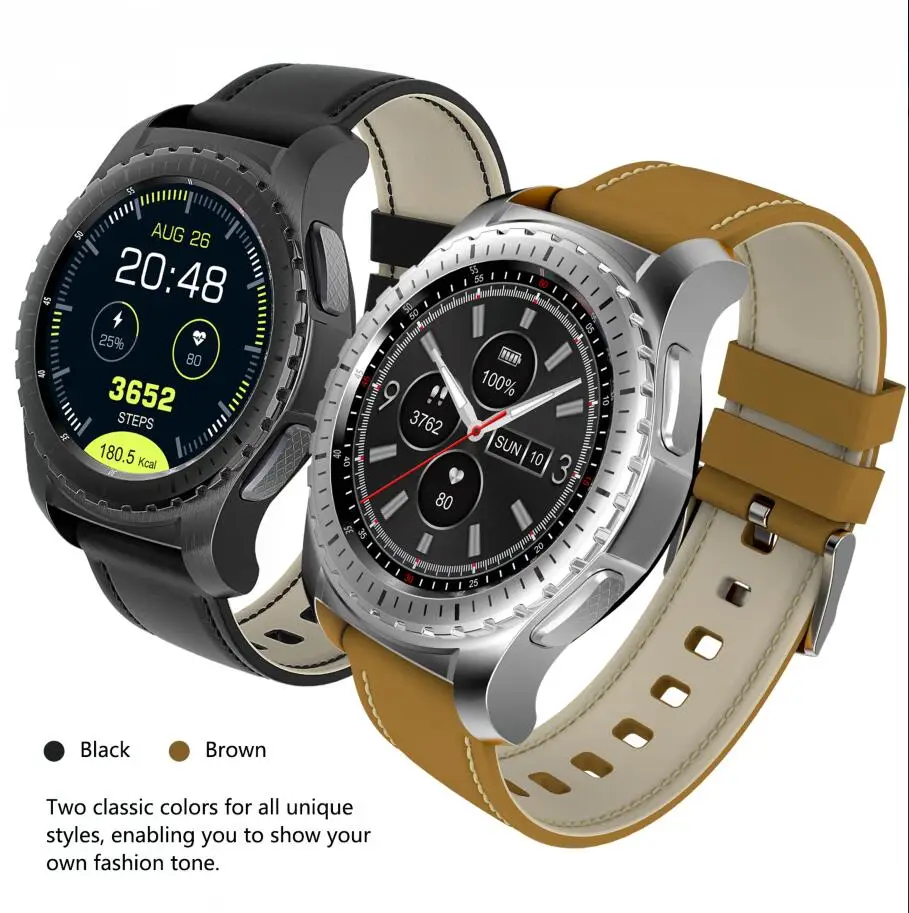 Смарт-часы KW28 PK samsung gear S3 с поддержкой BT 4,0 WiFi/2G/gps Android одежда MTK2502 фитнес-трекер сердечного ритма для IOS android