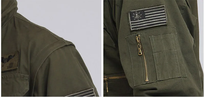 Мужские армейские летные куртки Multipocket Militare bomber, мужская куртка со съемным рукавом, защитная Военная униформа, пальто