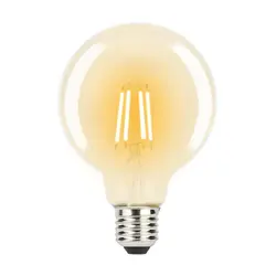 G80 G95 G125 E27 Эдисон светодиодный имитация Вольфрам накаливания/Лампа накаливания 4 W 220 V Вольфрам желтого цвета провода теплый белый Декор 2018
