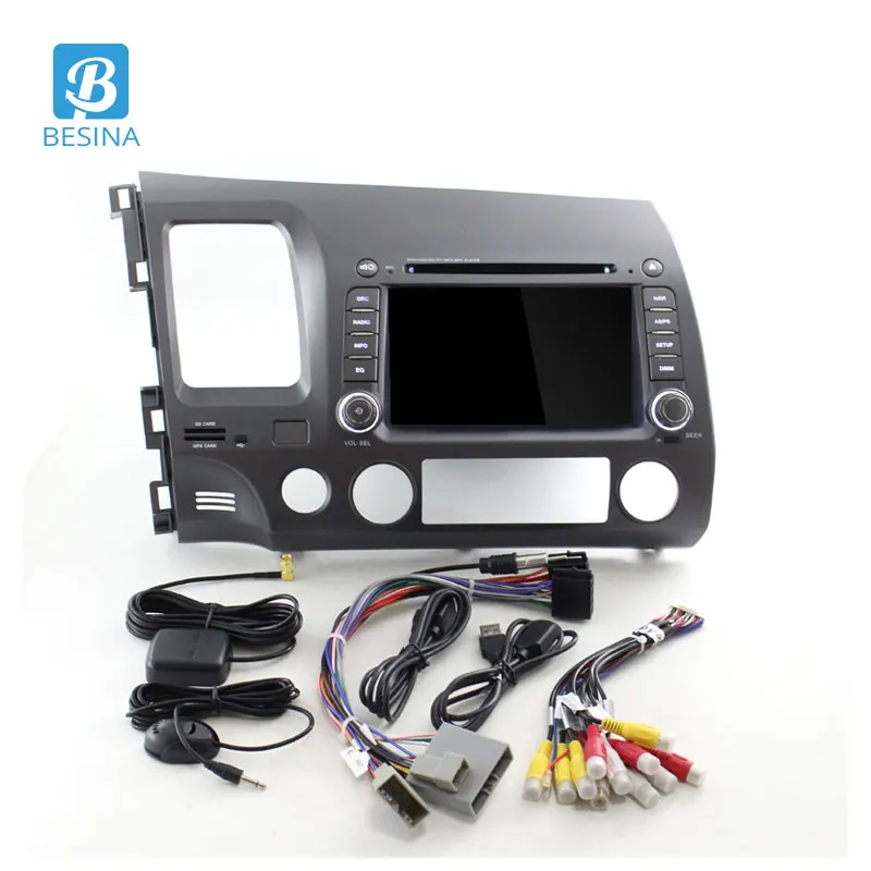 Discount Besina Android 9.0 Car DVD Player For HONDA CIVIC 2006-2008 2009 2010 2011 Multimedia GPS Navigation Stereo 2 Din Car Radio WIFI 4