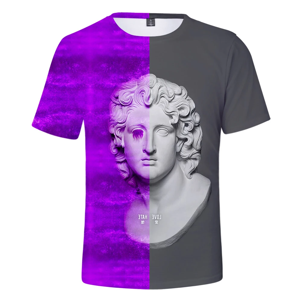 2019 горячая Распродажа Vaporwave 3D печать футболка Мужская/Женская мода с коротким
