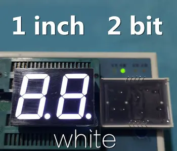 

WHITE 1" 1 in. 2 Bits Digital Tube 1 inch LED Display Module LED Display Common cathode digital tube