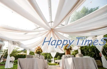 

8pcs/lot Wedding Roof Decoration Luxury Celling Drapes Ice Silk Fabric
