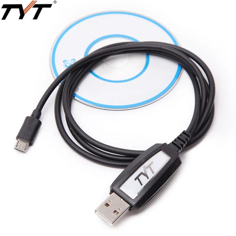 100% TYT оригинальный USB кабель для программирования с программным обеспечением CD TH