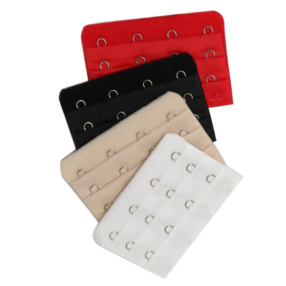 3 Row 4 Hooks Bra Extender Extension Bra Strap Clip On Straps Soft Bra
