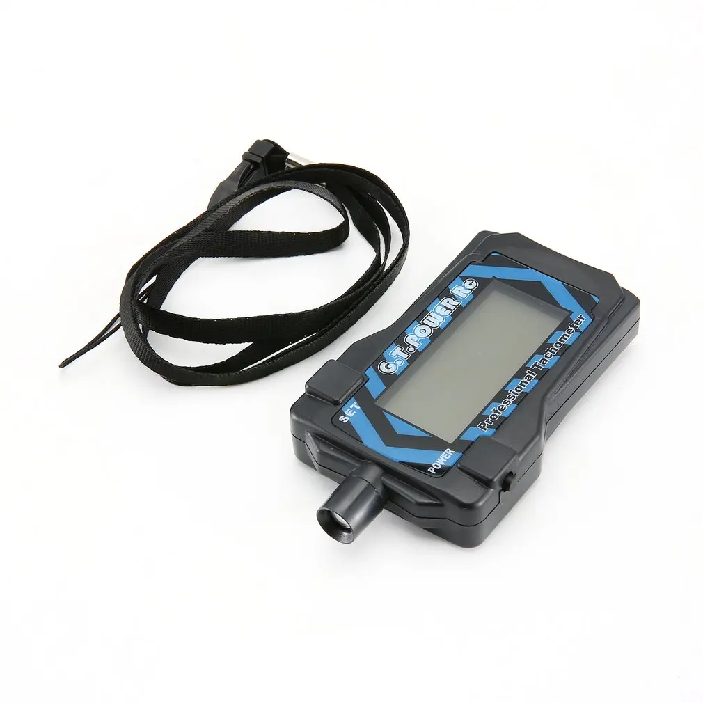 

GT.POWER RC Micro Digital Tachometer LCD for 2-9 Blade Auto Shutoff with 220mAh removable lithium button battery