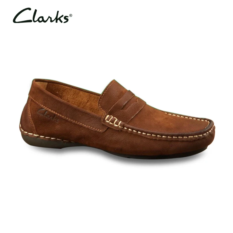 

Clarks Mens Loafers Moccasins High Quality Suede Genuine Leather Shoes Mens Slip On Flats Shoes Malecasual Driving Shoes