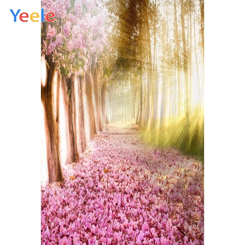

Yeele Alise Princes Wonderland Fallen Flowers Road Photography Backgrounds Personalized Photographic Backdrops For Photo Studio