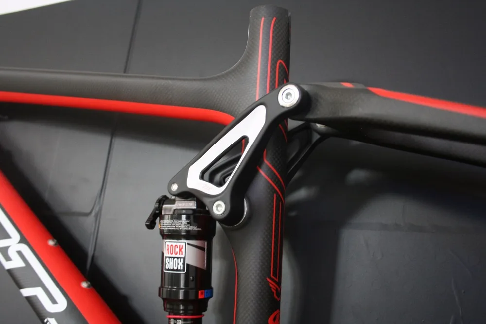 Excellent Real Felt Edict Six 2 Dual full Suspension Soft tail Carbon Frame Rockshox Monarch RT3 rear shock 26" 49cm 54cm carbon 5