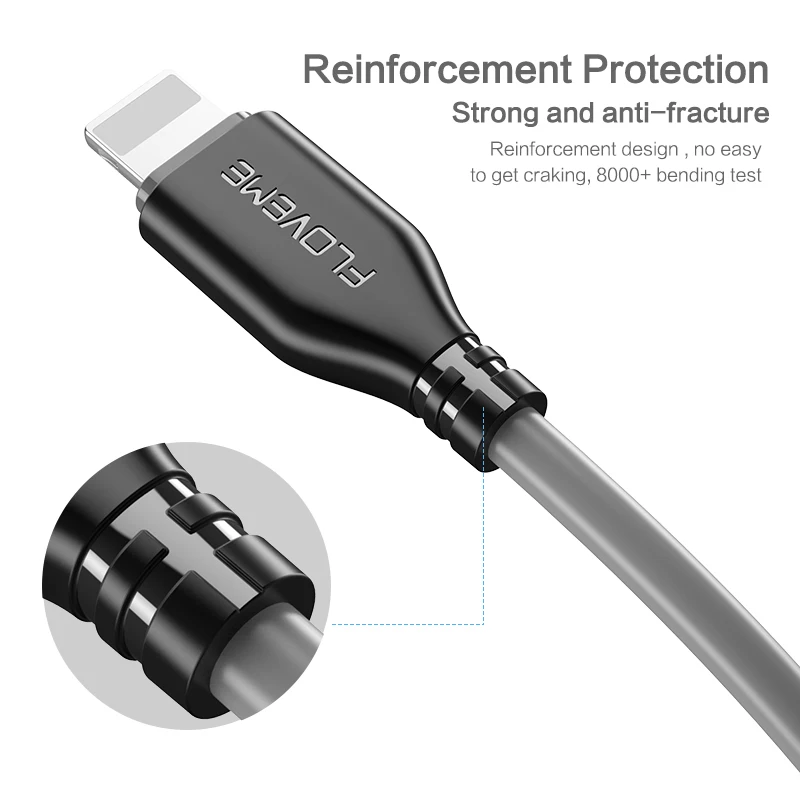 FLOVEME 5 v/2.2A Micro USB Typ C Kabel Für Samsung S8 S9 Xiaomi Huawei Android USB Kabel Für iPhone