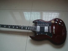 Alta qualidade marrom Angus Young SG guitarra elétrica modelo personalizado frete grátis em estoque enviar em 2 dias