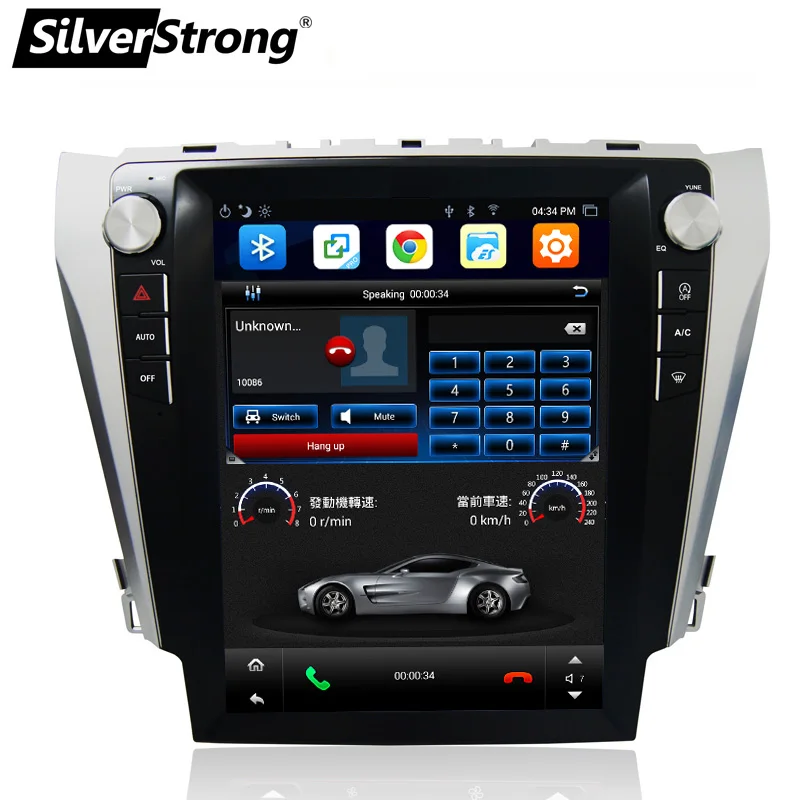 SilverStrong 12 1 ''ips экран Android7.1 32 ГБ Tesla автомобильный gps для Toyota Camry 2012 2015 поддержка JBL