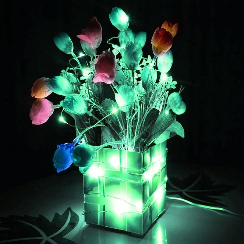 2,2 м 30 светодиодный светильник светодиодный с ротанговыми шариками на батарейках Праздничная декоративная лампа для рождественской елки