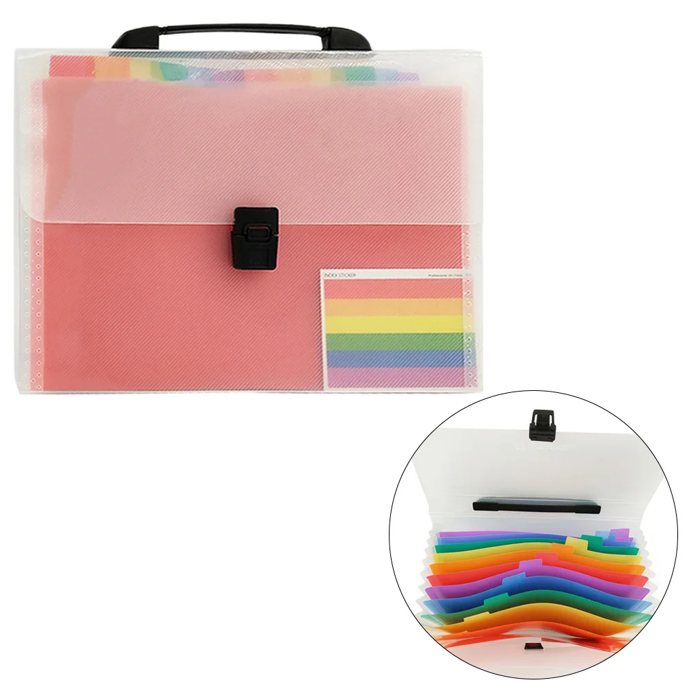 Папка для документов с 12/13/24 отделениями папки в деловом стиле Rainbow классификации