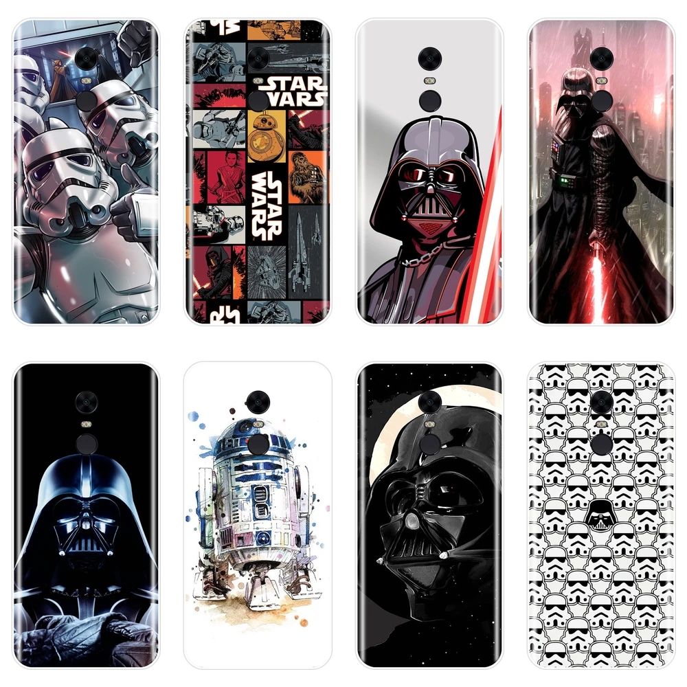 

Star Wars Darth Vader Phone Case For Pocophone F1 Xiaomi Redmi Note 4 4X 5A 6 Pro Prime S2 4A 6A 5 Plus Soft Silicone Back Cover