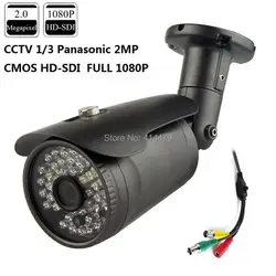 CCTV 2mp CMOS HD Panasonic 1080 P Водонепроницаемый открытый SDI ИК-безопасности Камера 3.6 мм 3mp объектив 42 шт. LED металлический корпус