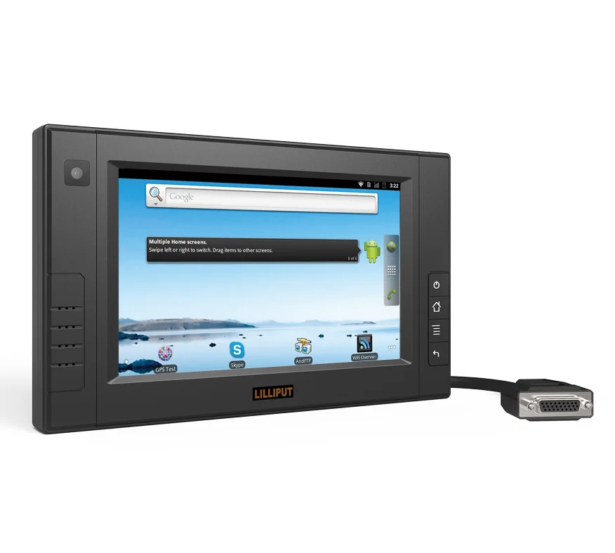 LILLIPUT PC-7106 7" LED Capacitive Touch Screen Embedded PC OS Win CE Linux Android system comply IP64 mobile data terminal PC