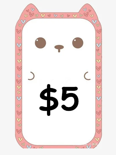 

Only for add $5 extral payment
