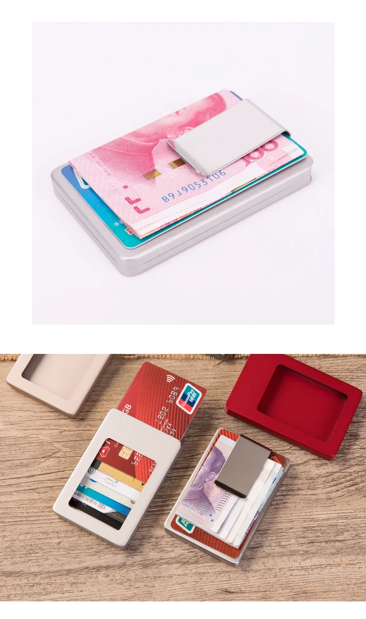 Bisi Goro 2019 RFID алюминиевый держатель кредитной карты на заказ анти-магнитный металлический автоматический набор карт членская карта сумка