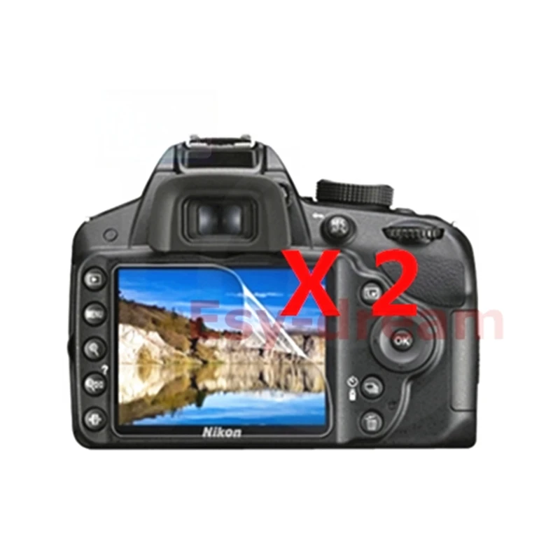 Защитная пленка для ЖК-дисплея камеры Nikon D3100 D3200 D3300 D3400 D3500 DSLR мягкая 2 шт. |