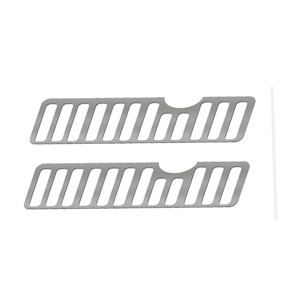 Metal Hood Engine Vent Cooling Grille Grill Cover Kit Suitable for DJ Traxxas TRX4 Ford Bronco Stainless Steel RC Car Parts