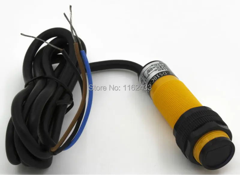 

M18 10cm sensing DC 5V NPN NO E3F-DS10C4-5V diffuse reflective cylinder amplifier photoelectric sensor switch work voltage 5VDC