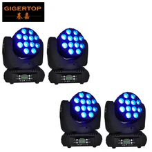 4 шт./лот RGBW 140 Вт светодио дный этап DJ освещения перемещение головы DMX 512 15 канальный свет луч для клуба вечерние Show 110 В-240 В США Cree светодио дный
