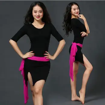 

2017 Direct Selling Cotton Rushed Branded Garments Belly Dance Costume Set Professional For Women Bellydance Dress Zm092