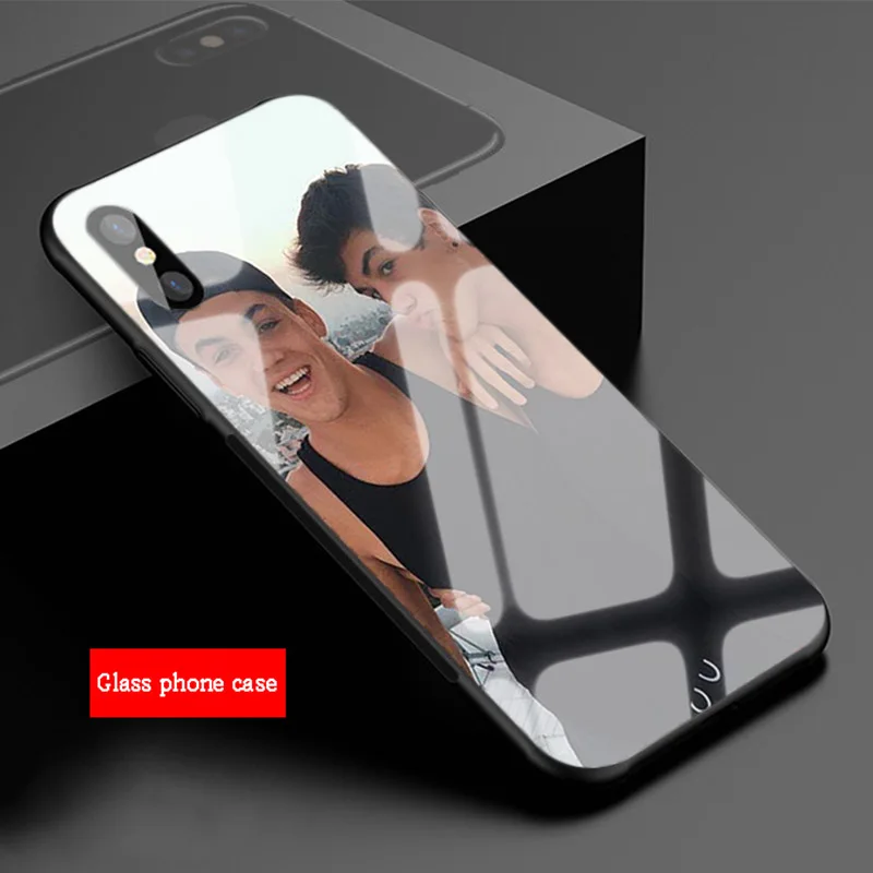 Dolan Twins чехол из закаленного стекла для телефона iPhone 6 6plus 7 plus 8 8plus 5 5S 5C SE X XS XR