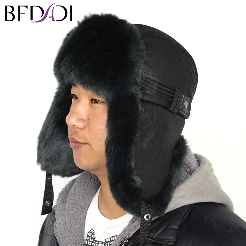 BFDADI 겨울 따뜻한 증거 사냥 모자 2018 새로운 남자 폭탄 테 모자 패션 스포츠 야외 귀 플랩 모자 남자에 대 한