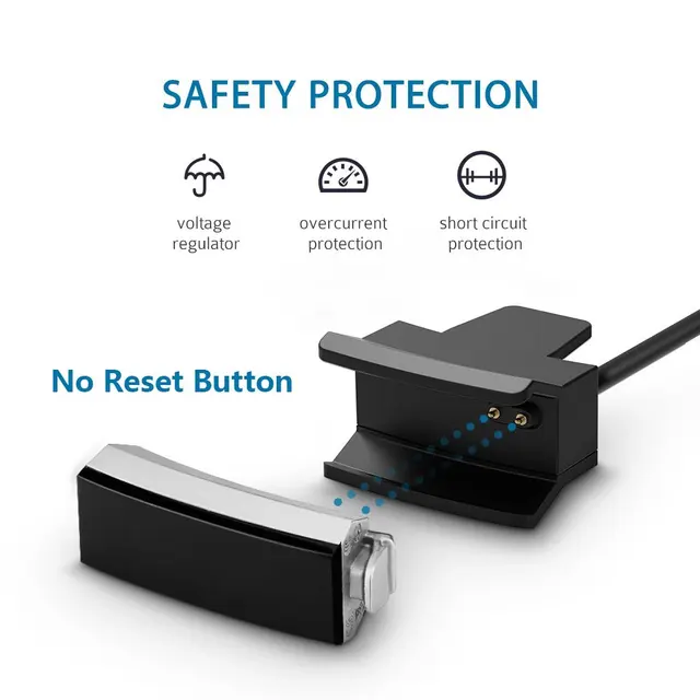 Ktab Smart Accessories Fitbit Alta Charger Charging Clip Replacement USB Charger Quality