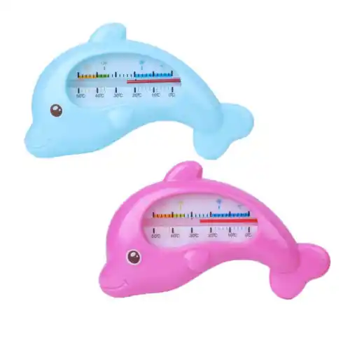 Newborn Baby Boy Girl Hot Thermometer Fashion New Dolphin Shape Floating Water Baby Bath Room Temperature Thermometers