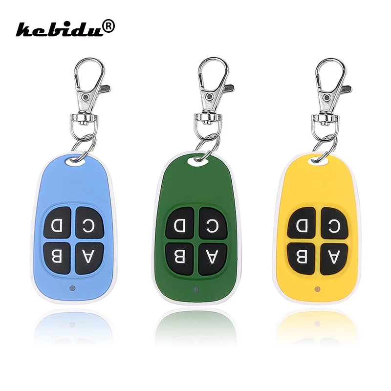 

kebidu 4 Keys Universal 433MHz Remote Control Wireless Copy Remote Control Cloning Garage Door Remote Control Duplicator Key