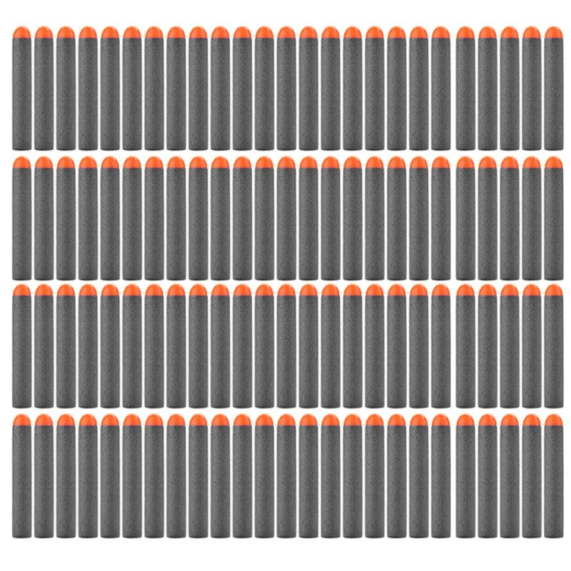 Мягкая голова 100 шт 7,2 см Запасной комплект для Дартс пули из пенопласта N-strike Elite комплект бластеров игрушечный пистолет Новое Детское оружие игрушки аксессуары - Цвет: S